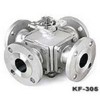 KF-305，四通法蘭球閥