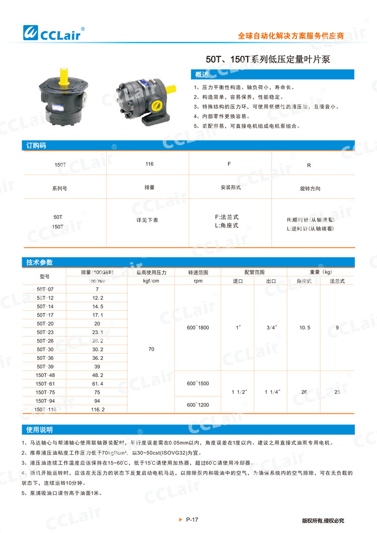 50T、150T系列低壓變量葉片泵-1