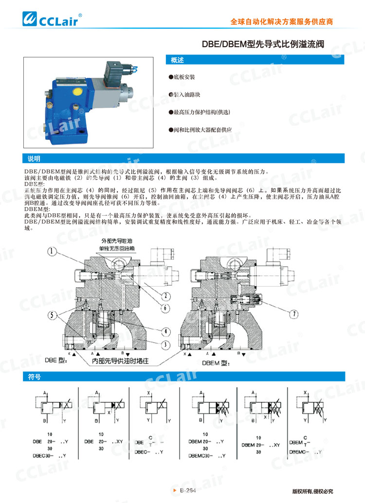 DBE、DBEM型先導(dǎo)式比例溢流閥-1